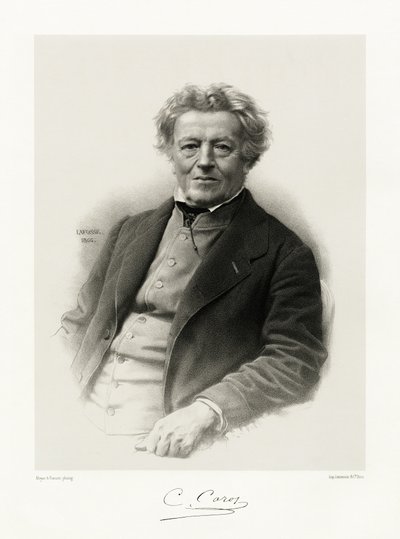 Jean Baptiste Camille Corot von Jean Baptiste Adolphe Lafosse